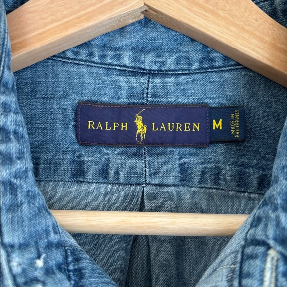 Ralph Lauren Women’s Blue Denim Shirt - Medium - Picture 5 of 5